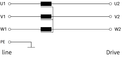 三相输入电抗器电气原理图